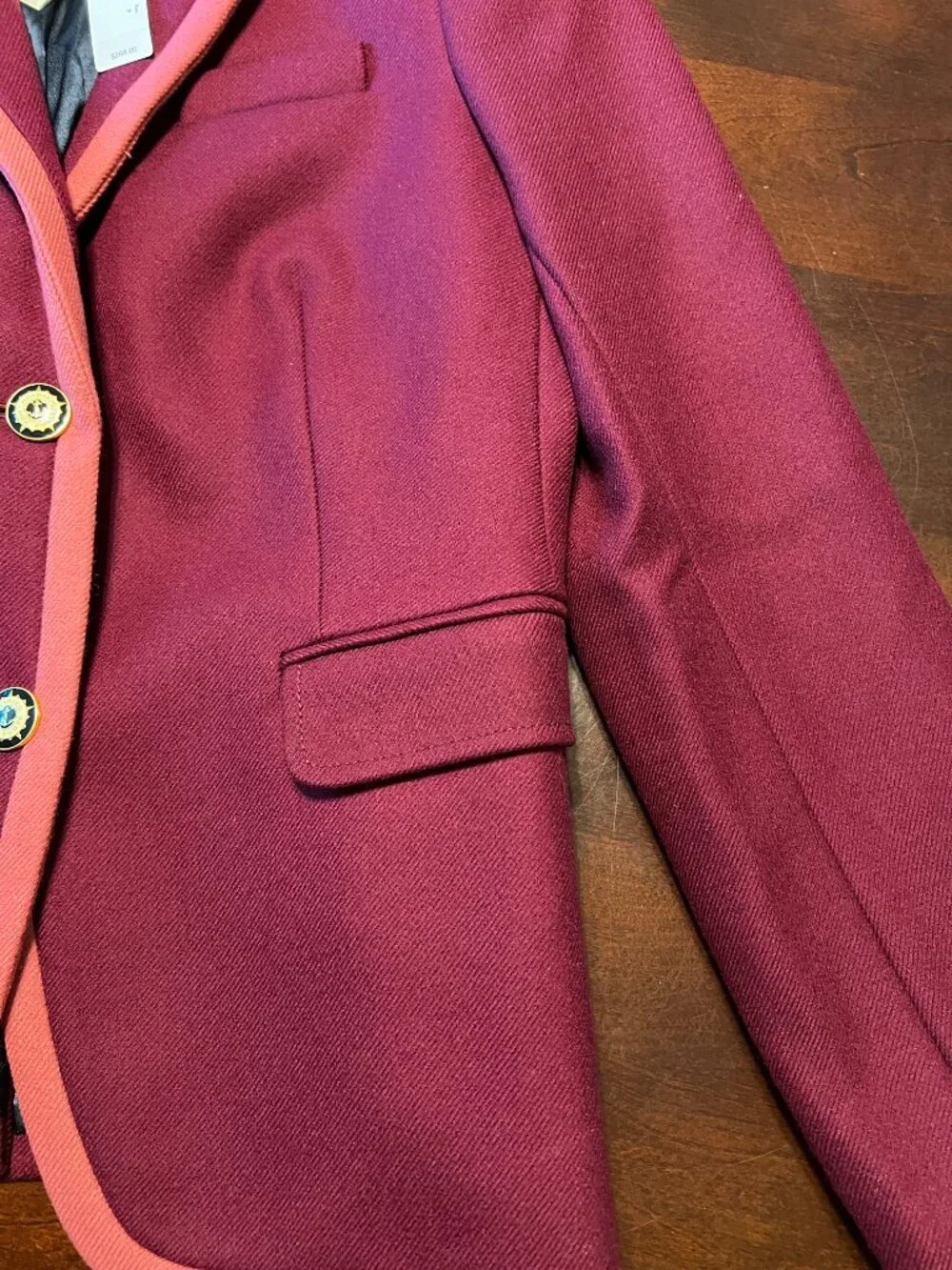 *NEW* J CREW SCHOOLBOY TIPPED WOOL BLAZER - Picture 5 of 13